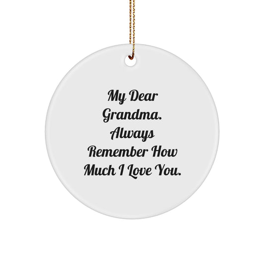 Grandma Keepsake Christmas Ornament Gift for Her - Image 1