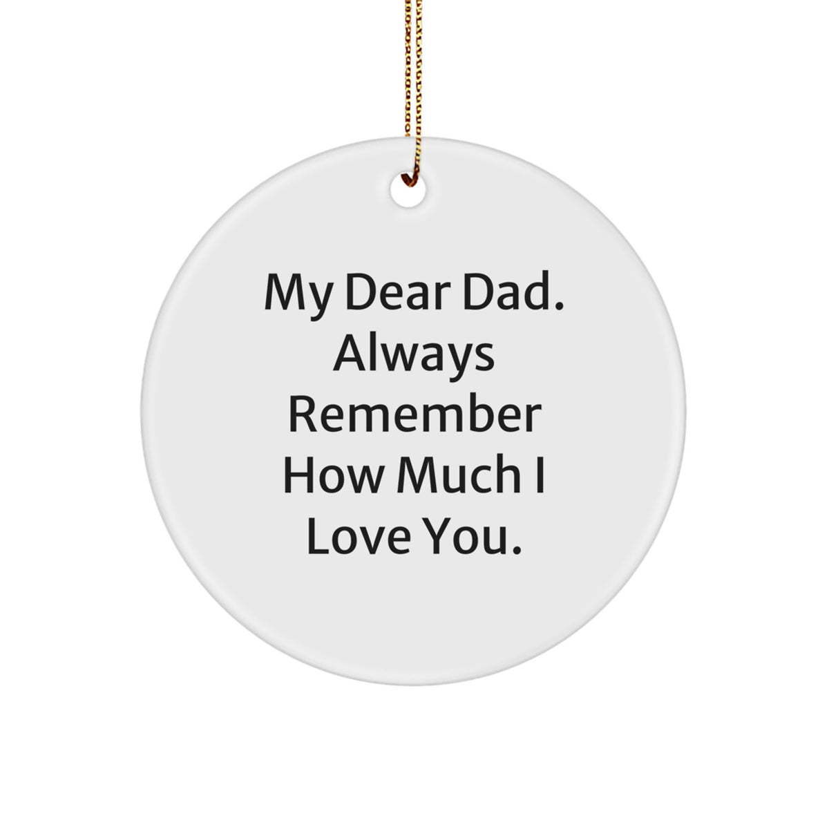 Christmas Ornament for a Husband Sentimental Gift with Loving Message - Image 1