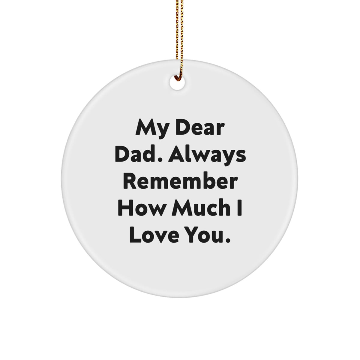 Sentimental Circle Ornament for a Son – Essential Christmas Gift - Image 1