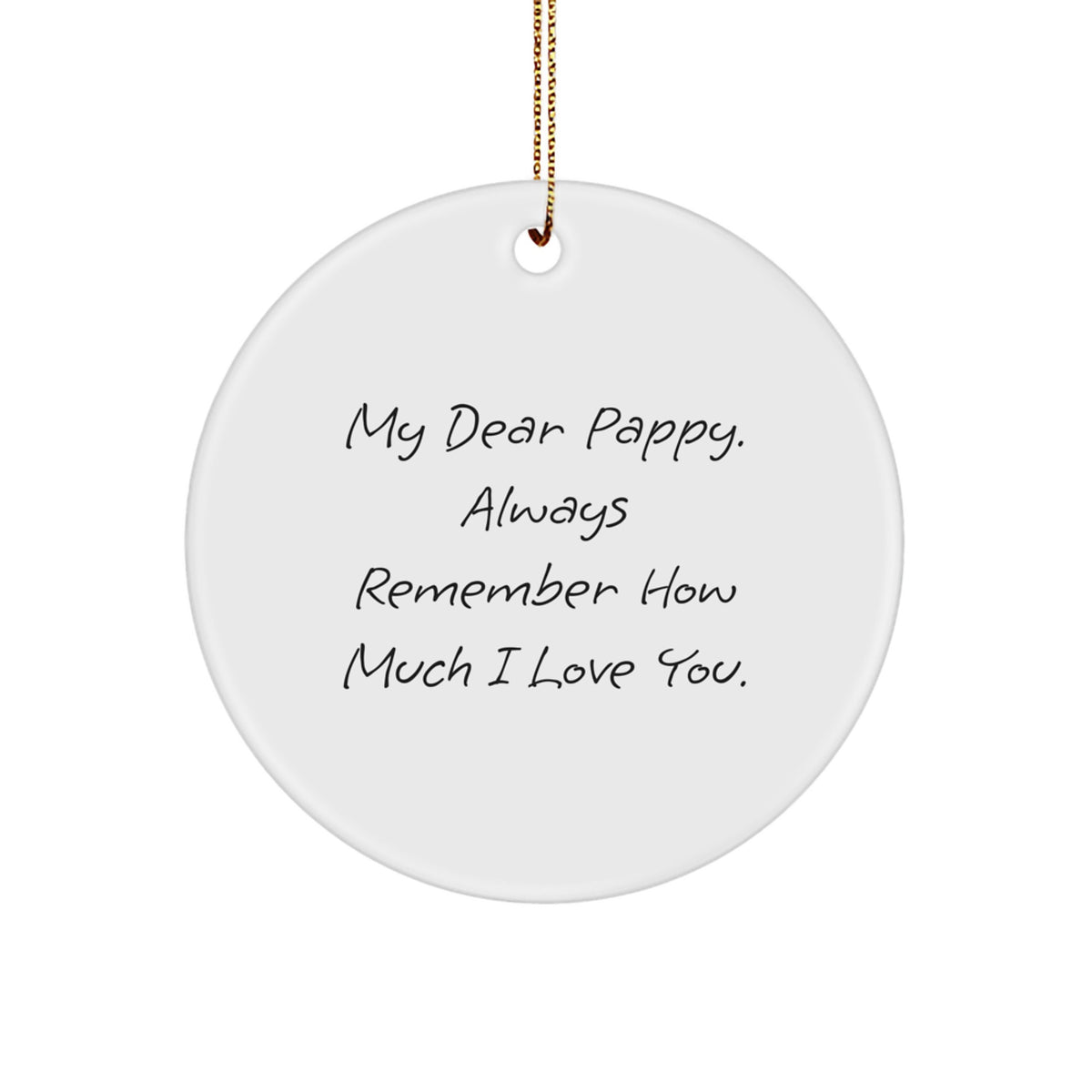 Christmas Gift Heartfelt Pappy Christmas Ornament for Her - Present - Image 1