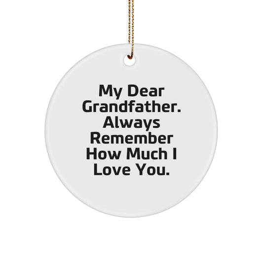Grandfather Keepsake Christmas Ornament Gift for Him - Image 1