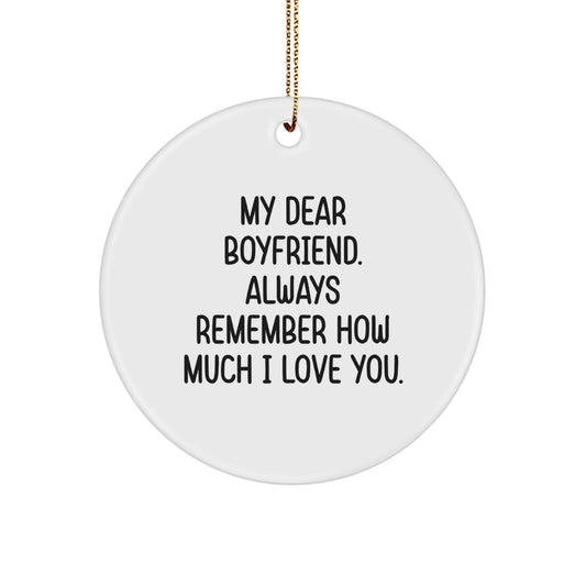 Boyfriend Keepsake Christmas Ornament Gift for Him - Image 1