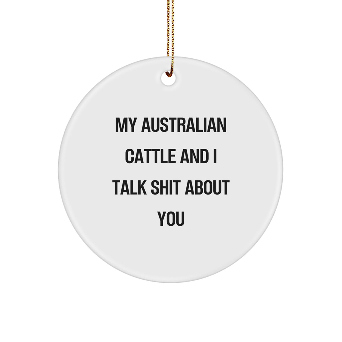 Australian Cattle Dog Keepsake Christmas Ornament for Him Gift - Image 1