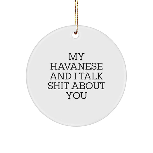 Havanese Dog Keepsake Christmas Ornament for Him Gift - Image 1