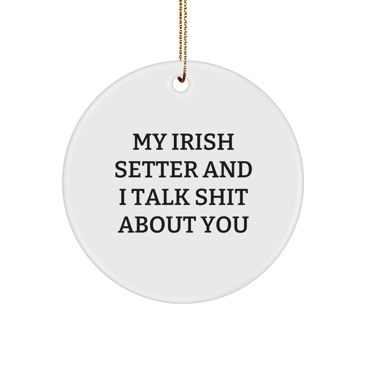 Irish Setter Dog Christmas Funny Gifts from Men for Irish Setter Dog Owners - Image 1