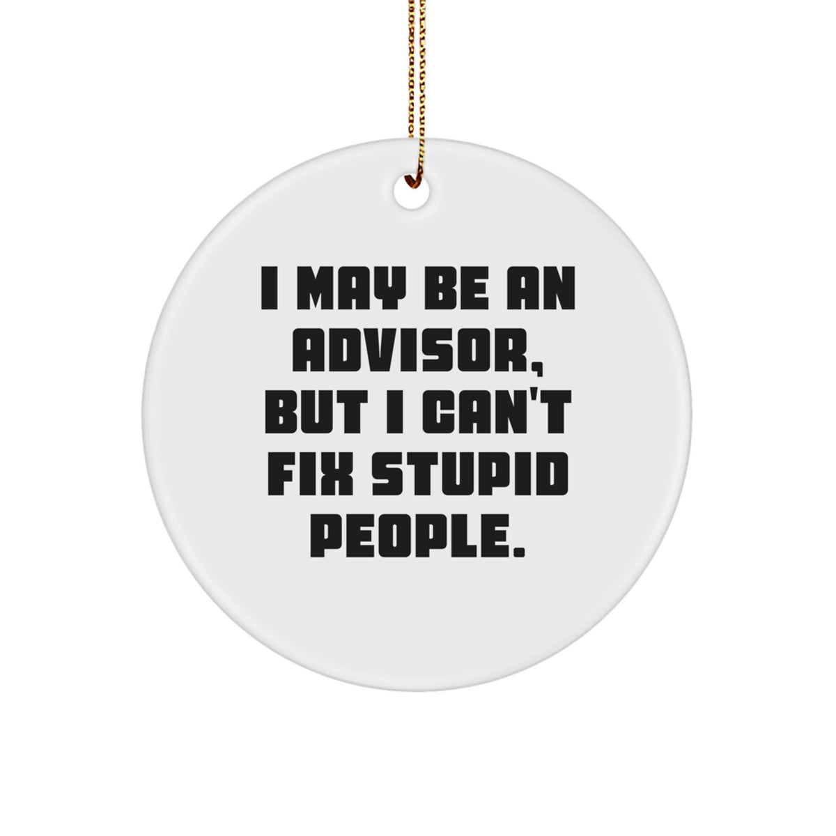 Advisor Keepsake Christmas Ornament for Him Gift – Holiday Tree Decor - Image 1