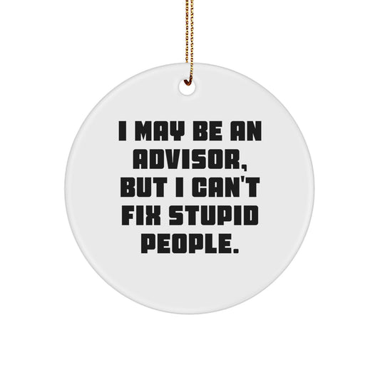 Advisor Keepsake Christmas Ornament for Him Gift – Holiday Tree Decor - Image 1