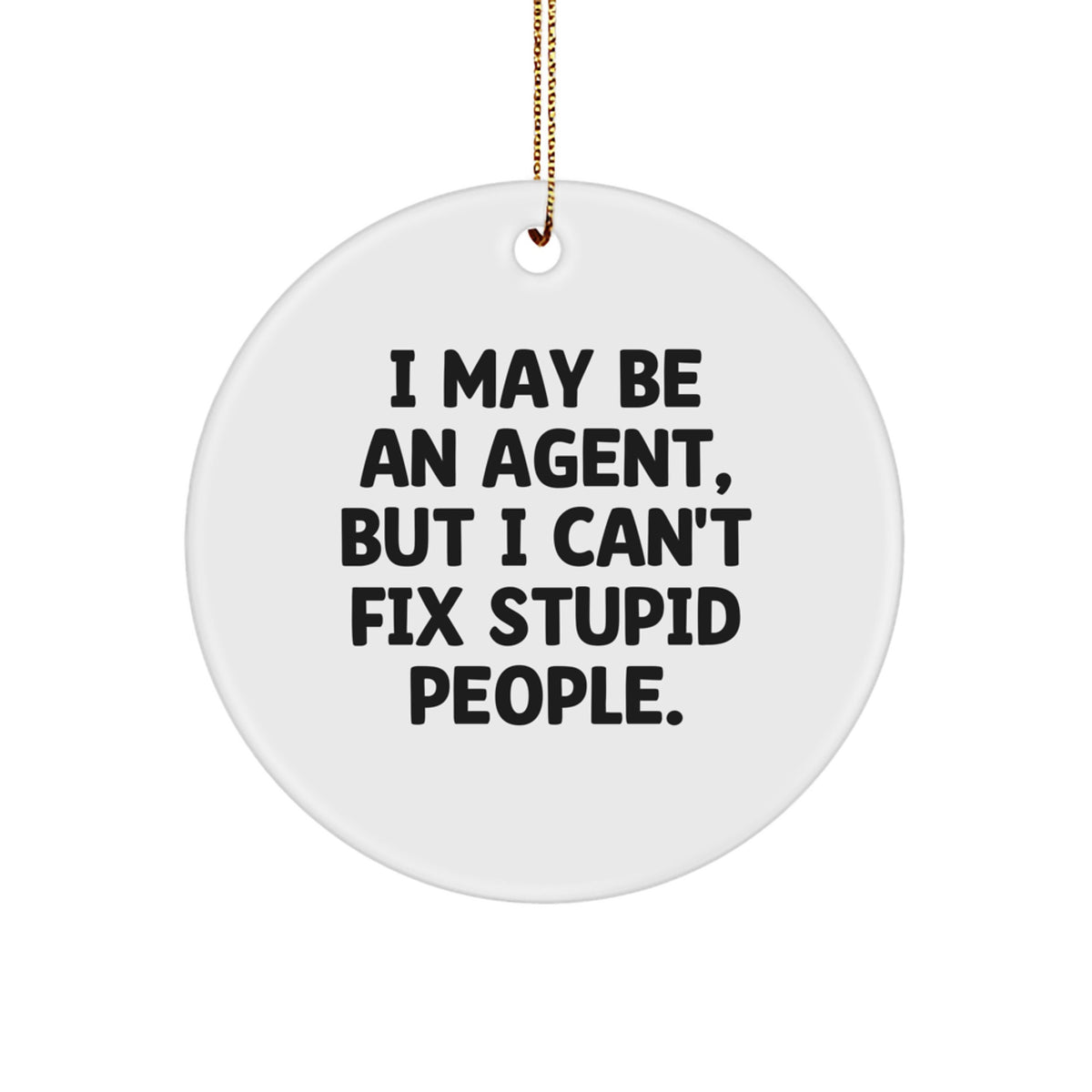 Agent Keepsake Christmas Ornament for Him Gift Surprise Holiday - Image 1