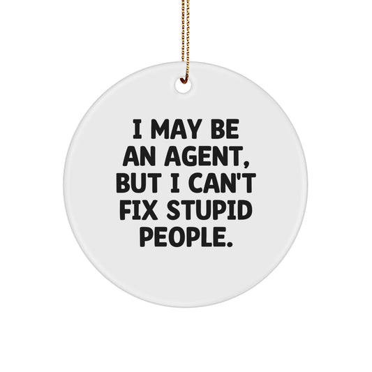 Agent Keepsake Christmas Ornament for Him Gift Surprise Holiday - Image 1