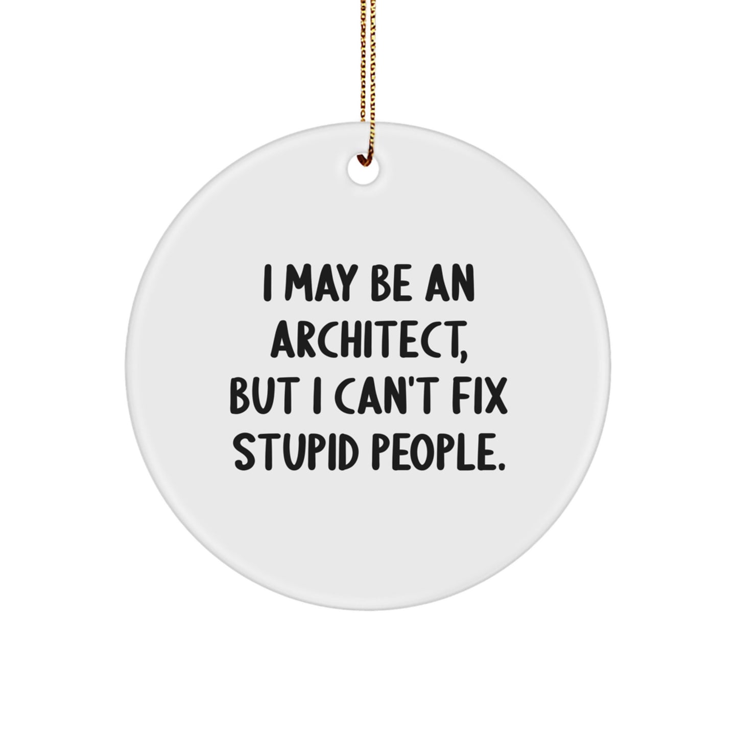 Christmas Gift Ornament for Her Architect Present - Image 1