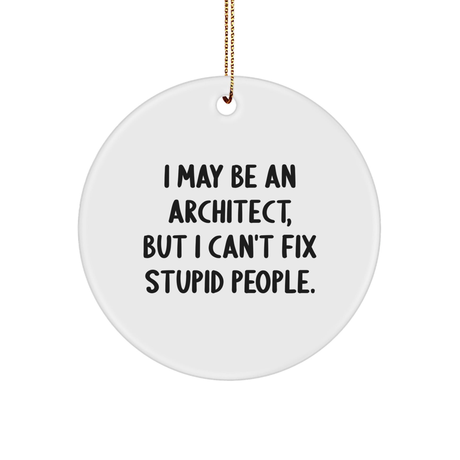Christmas Gift Ornament for Her Architect Present - Image 1
