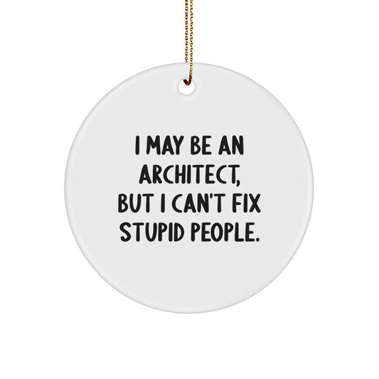 Christmas Gift Ornament for Her Architect Present - Image 1