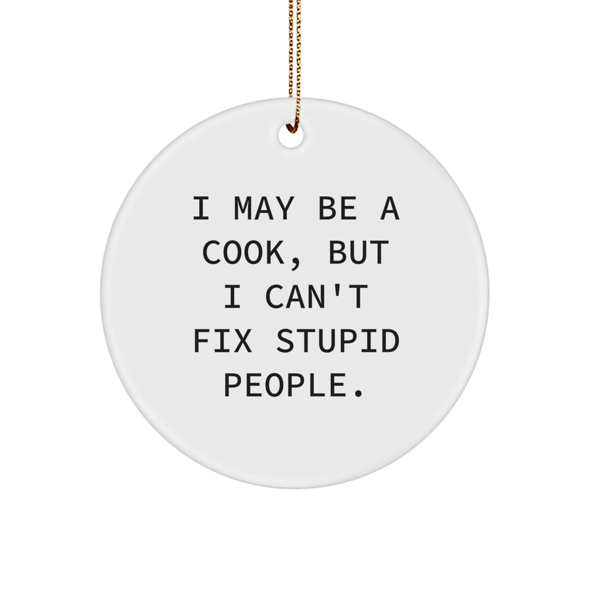Cook Favorite Circle Christmas Ornament Gift for Kids - Image 1