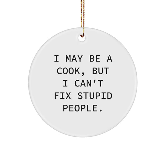 Cook Favorite Circle Christmas Ornament Gift for Kids - Image 1