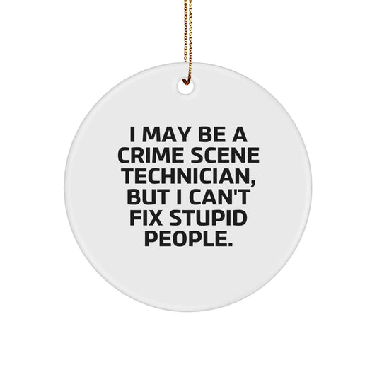 Crime Scene Technician Keepsake Holiday Christmas Ornament for Him Gift - Image 1