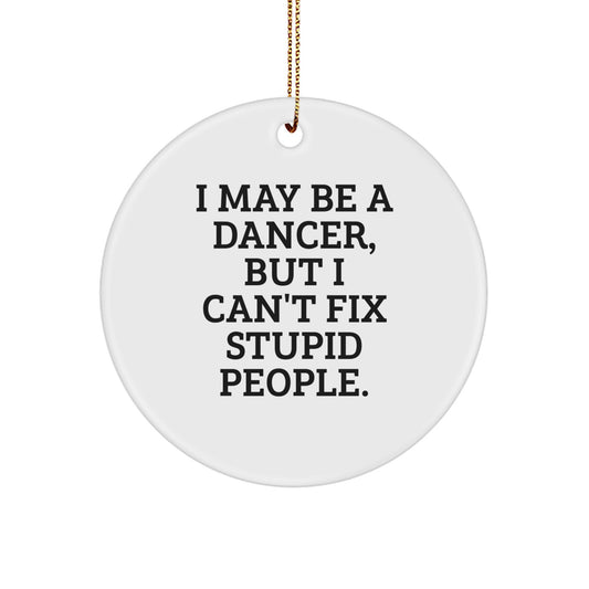 Witty Dancer Christmas Ornament for Friends Gift - Image 1