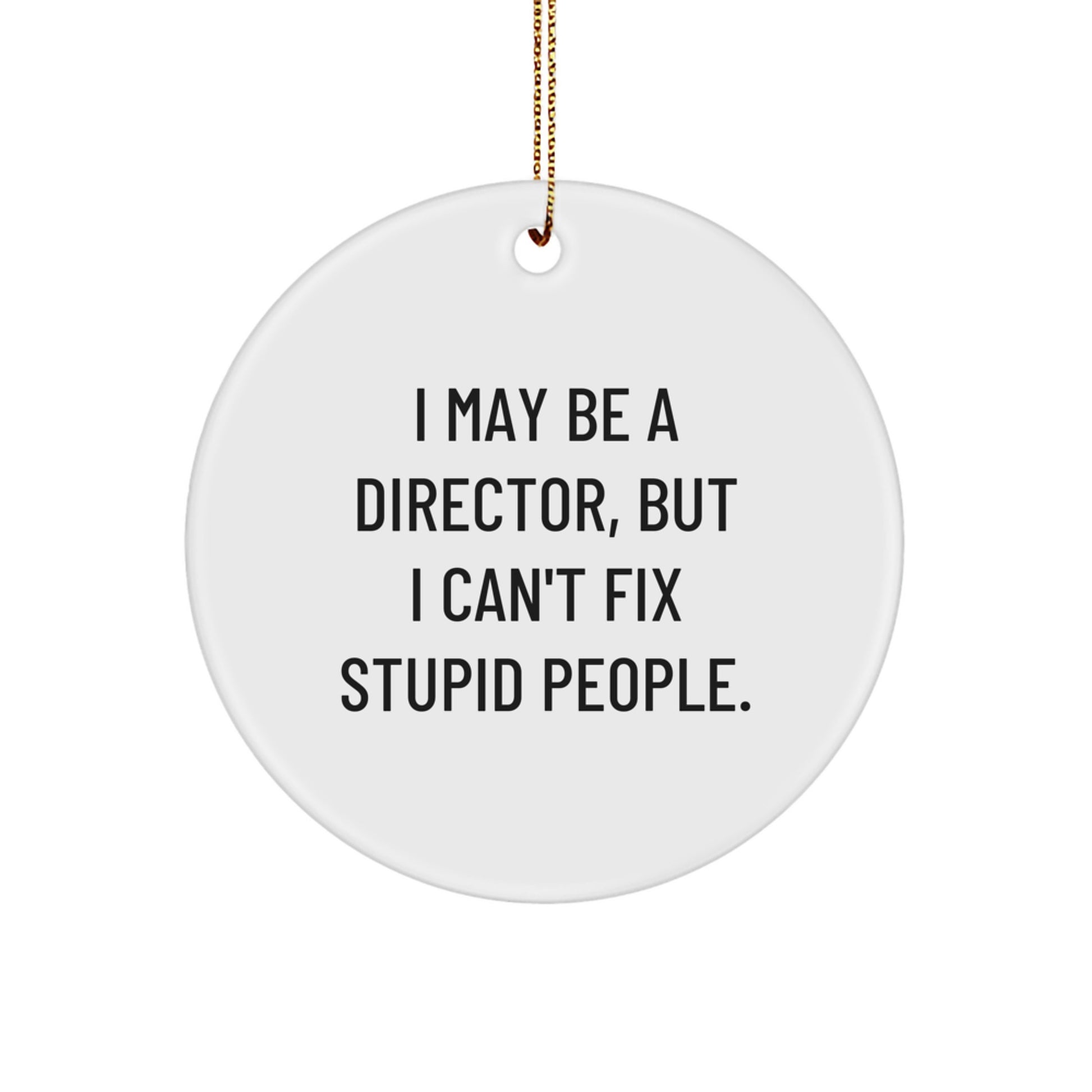 Christmas Gift for Her Director Circle Ornament Present and Humor - Image 1