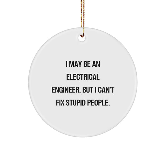 Electrical Engineer Favorite Circle Ornament for Kids Christmas Gift - Image 1