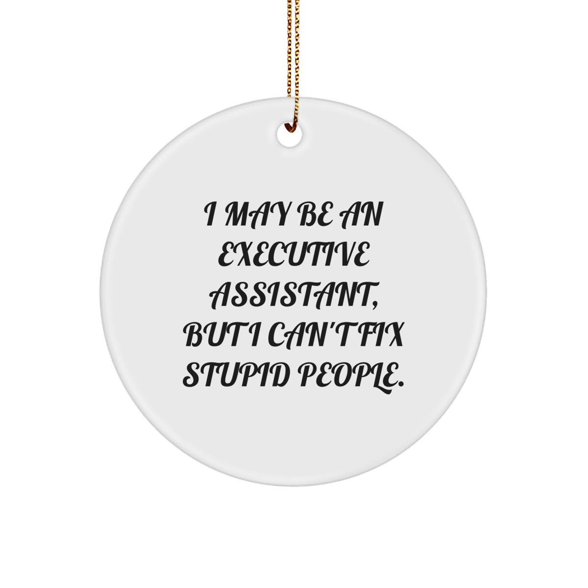 Executive Assistant Keepsake Holiday Christmas Ornament for Him Gift - Image 1