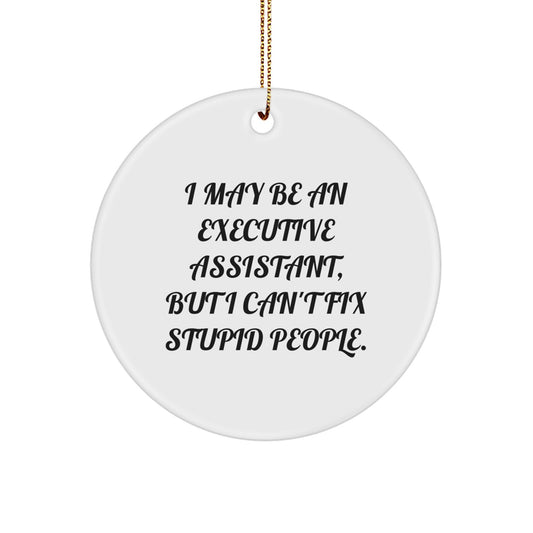 Executive Assistant Keepsake Holiday Christmas Ornament for Him Gift - Image 1