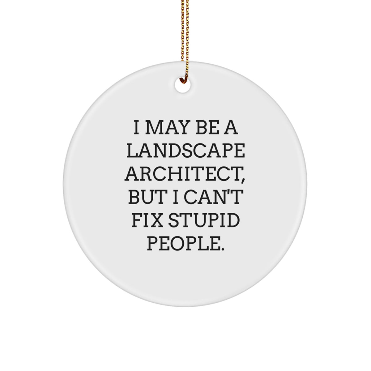 Landscape Architect Christmas Ornament Present for Her Gift - Image 1