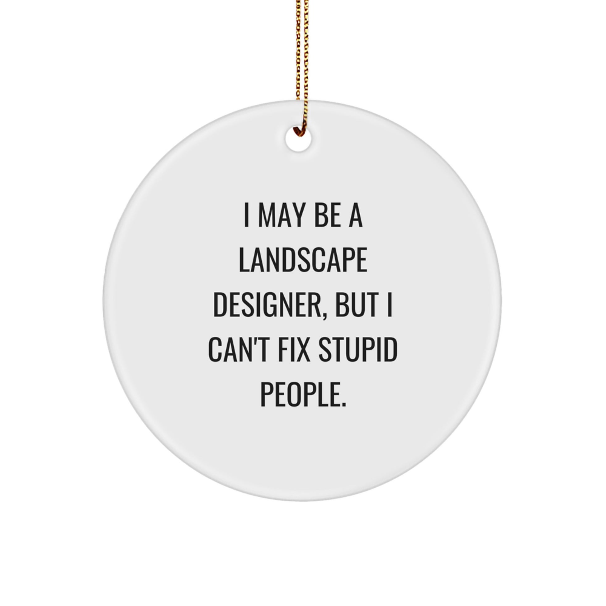 Landscape Designer Keepsake Christmas Ornament for Him Gift - Image 1