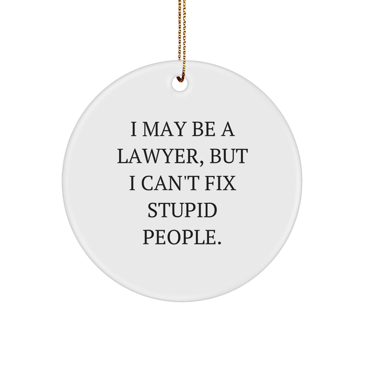 Lawyer Keepsake Christmas Ornament for Him Gift Bright Tree Decoration - Image 1