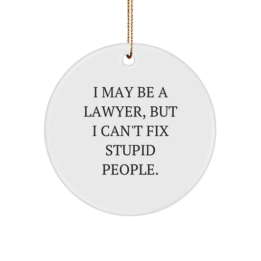 Lawyer Keepsake Christmas Ornament for Him Gift Bright Tree Decoration - Image 1