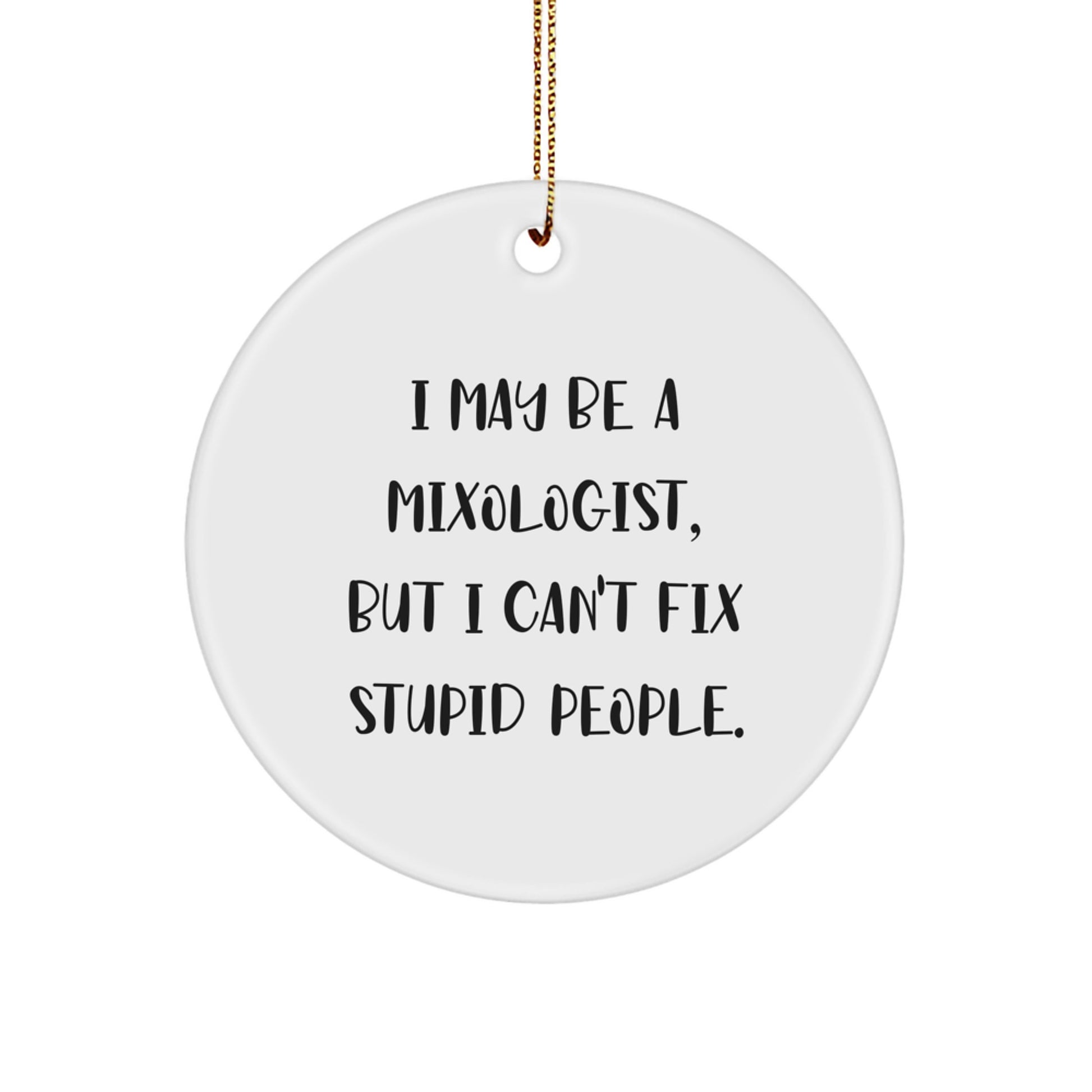 Mixologist Keepsake Christmas Ornament for Him Gift - Image 1