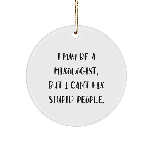 Mixologist Keepsake Christmas Ornament for Him Gift - Image 1