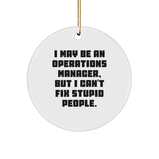Operations Manager Christmas Ornament Gift Him I'm an Operations Manager - Image 1