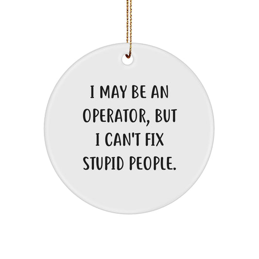 Funny Operator Christmas Ornament For Friends Gift Novelty Bright - Image 1