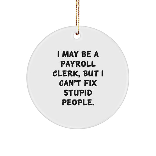 Payroll Clerk Favorite Christmas Ornament for Kids Gift - Image 1