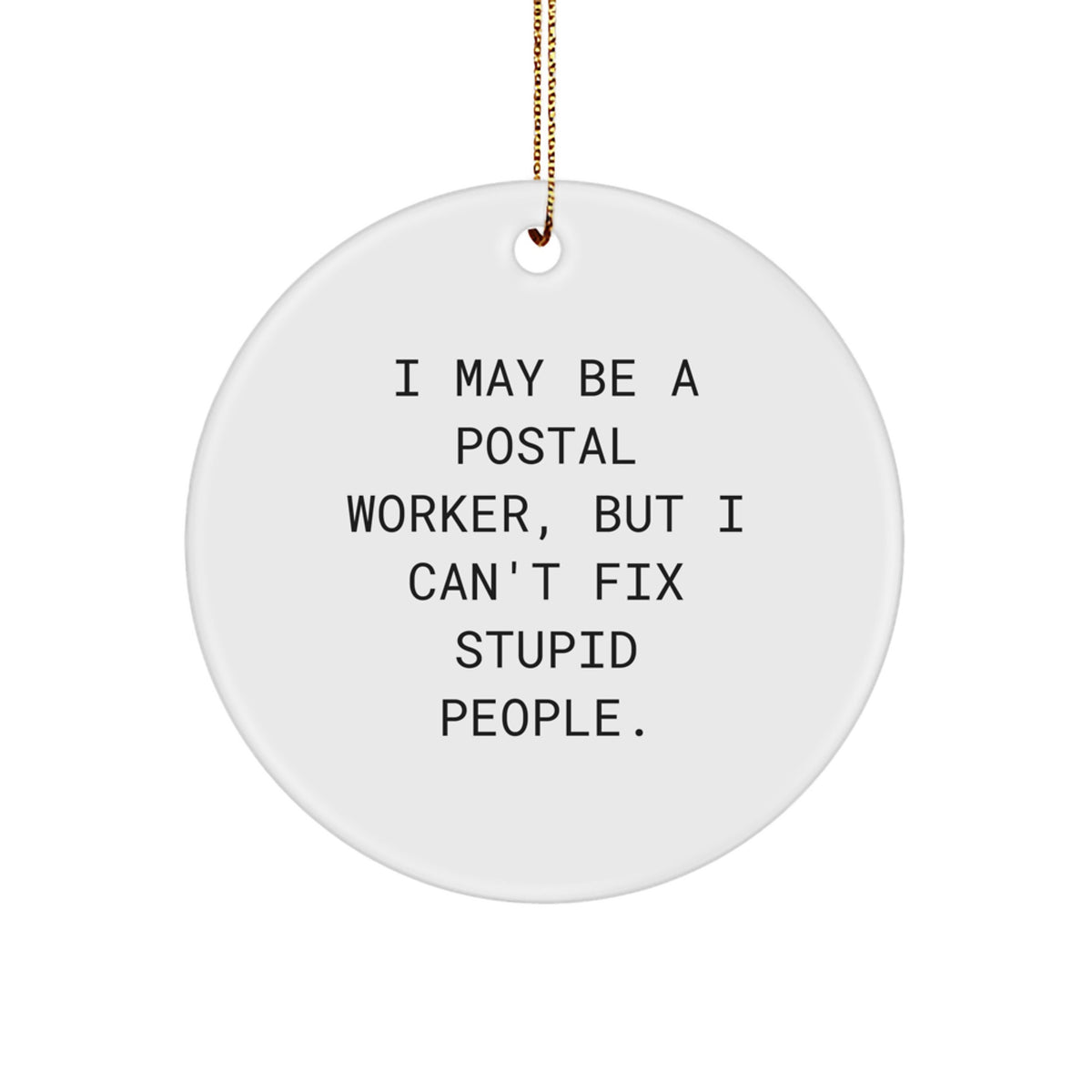 Postal Worker Keepsake Christmas Ornament for Him Gift - Image 1