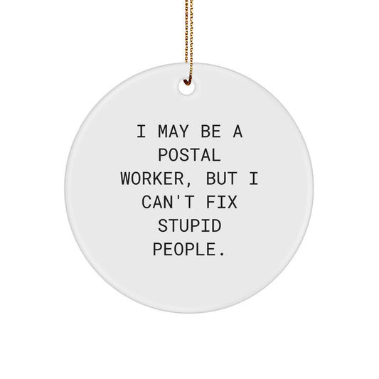 Postal Worker Keepsake Christmas Ornament for Him Gift - Image 1