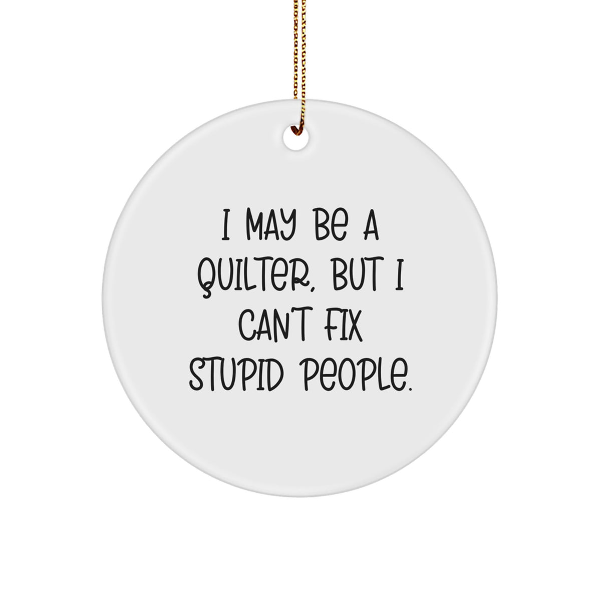 Quilter Keepsake Christmas Ornament for Him Holiday Gift Bright Vibrant - Image 1