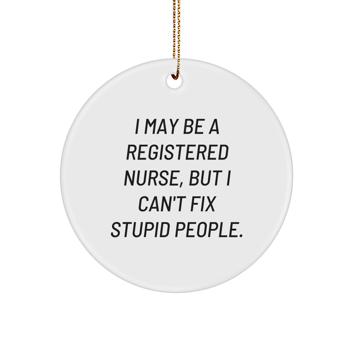 Registered Nurse Novelty Christmas Ornament for Friends Surprise Gift - Image 1