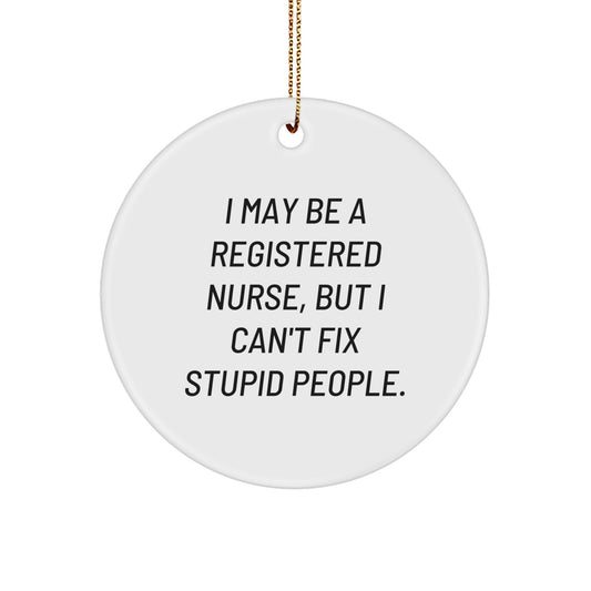 Registered Nurse Novelty Christmas Ornament for Friends Surprise Gift - Image 1