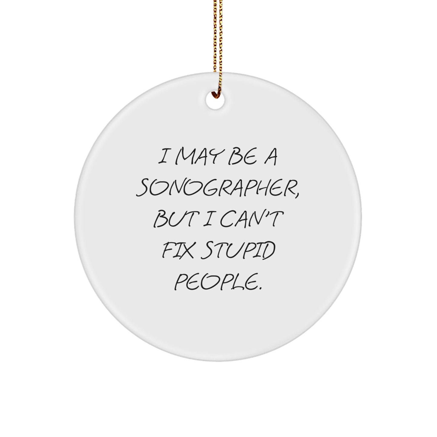 Teen Sonographer Christmas Ornament Memento Gift - Image 1