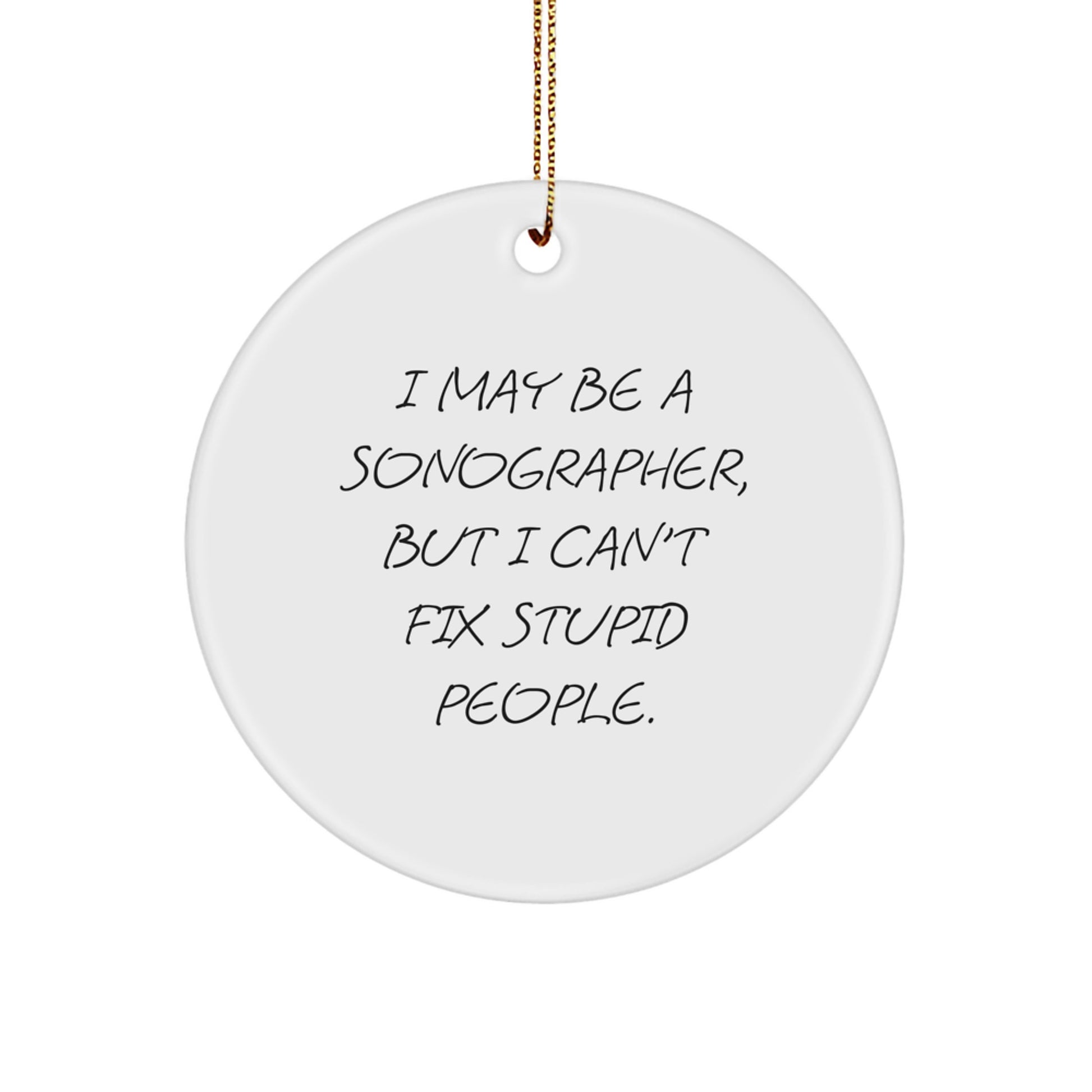 Teen Sonographer Christmas Ornament Memento Gift - Image 1