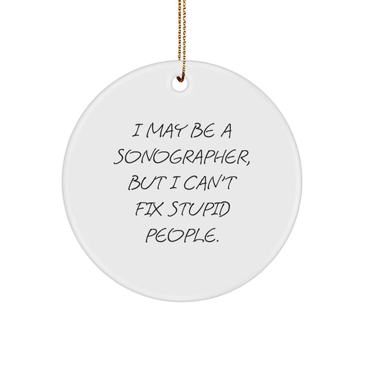 Teen Sonographer Christmas Ornament Memento Gift - Image 1