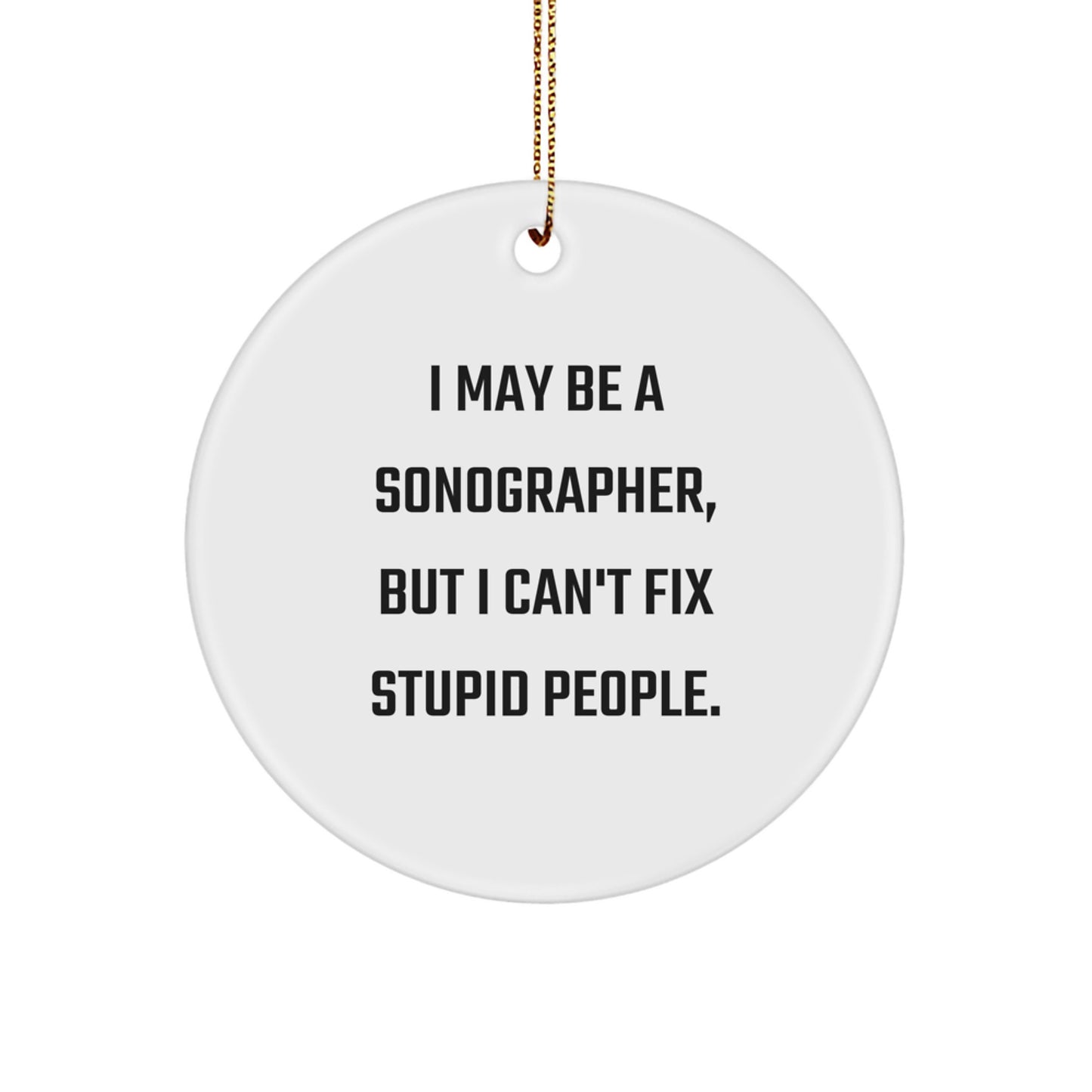 Sonographer Christmas Ornament Idea for Coworkers Keepsake Gift - Image 1