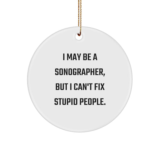 Sonographer Christmas Ornament Idea for Coworkers Keepsake Gift - Image 1