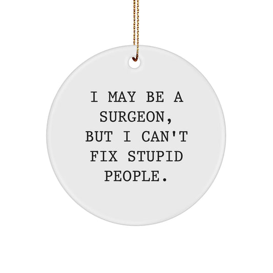 Surgeon Keepsake Christmas Ornament for Him Gift - Holiday Surprise - Image 1