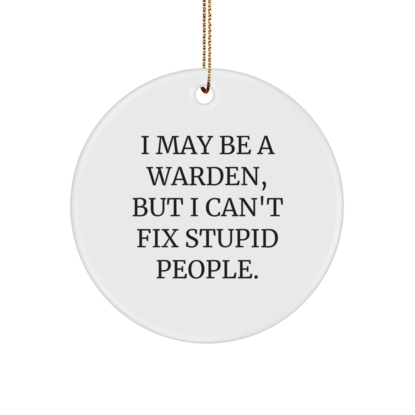 Warden Keepsake Christmas Ornament for Him Gift - Image 1