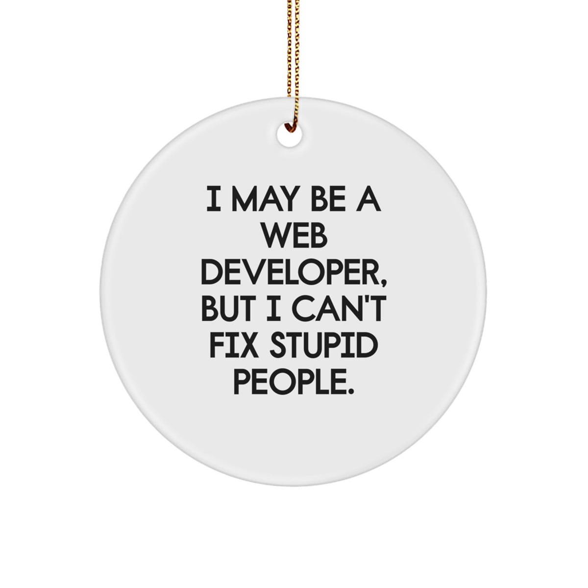 Web Developer Christmas Ornament Gift for Her I May Be a Web Developer - Image 1