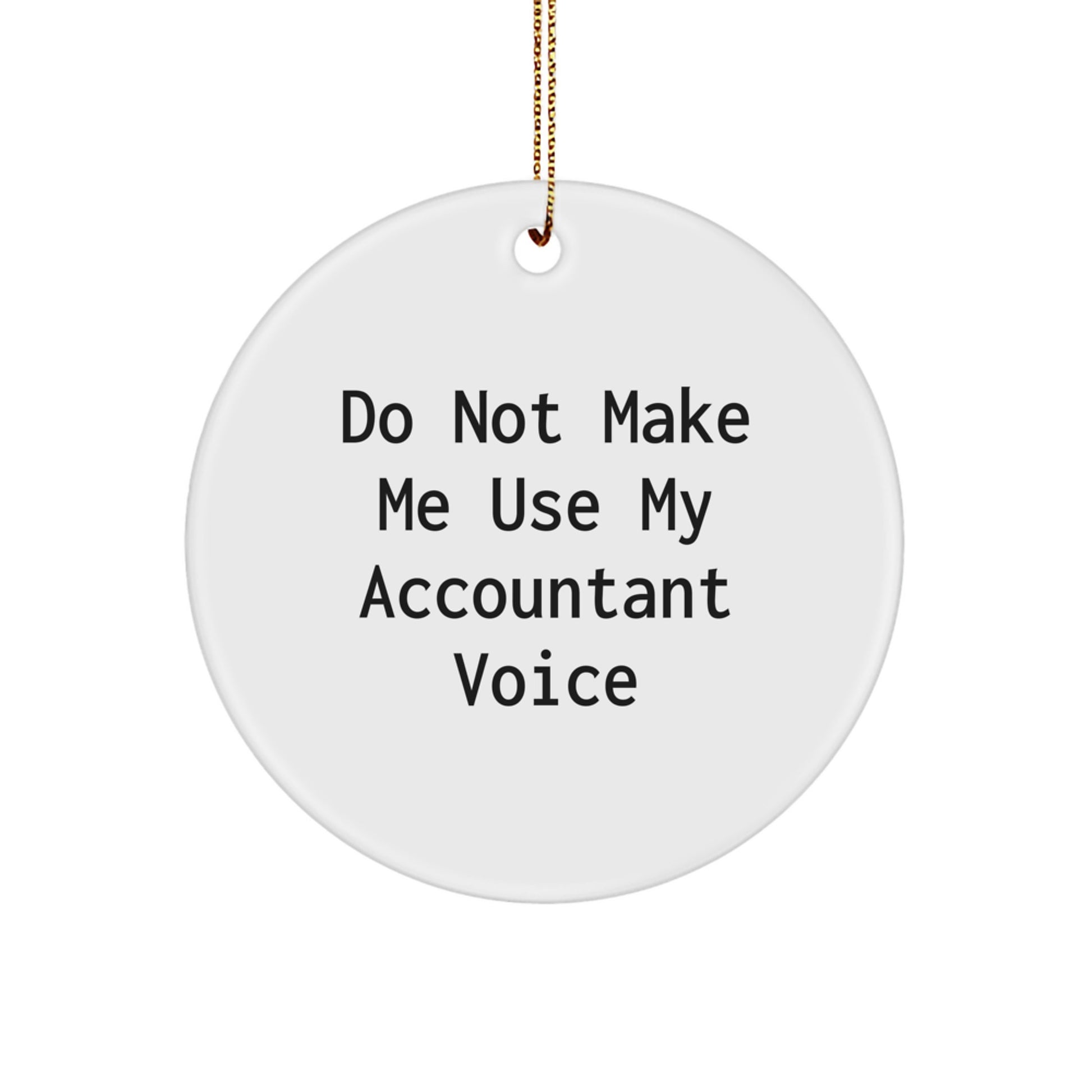 Christmas Gift Ornament for Her Accountant Present - Image 1