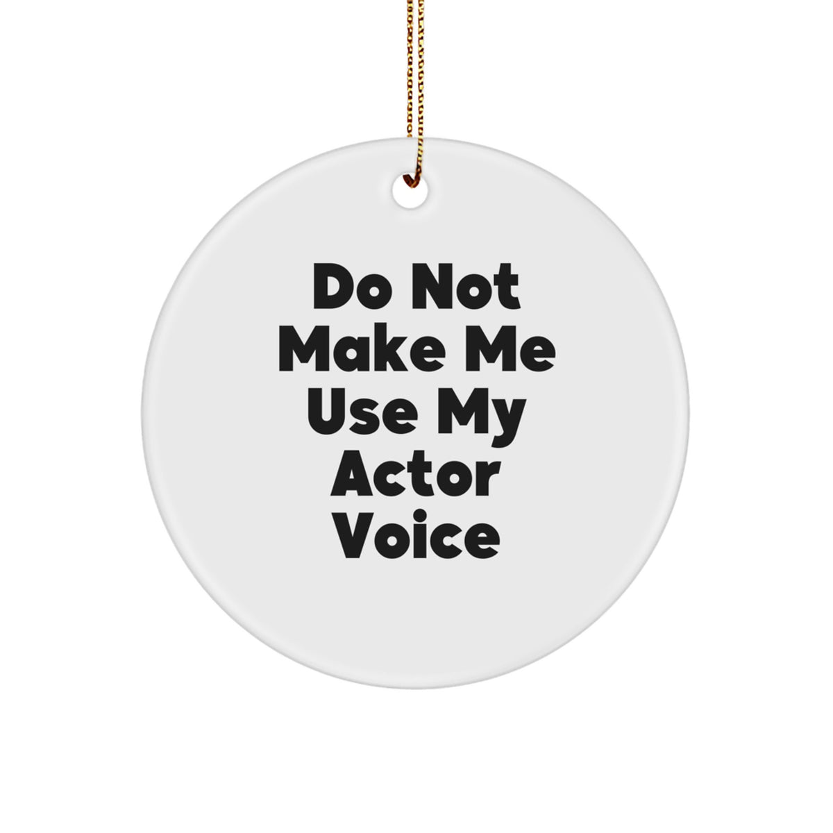 Actor Keepsake Christmas Ornament for Him Gift – Holiday Tree Decoration - Image 1
