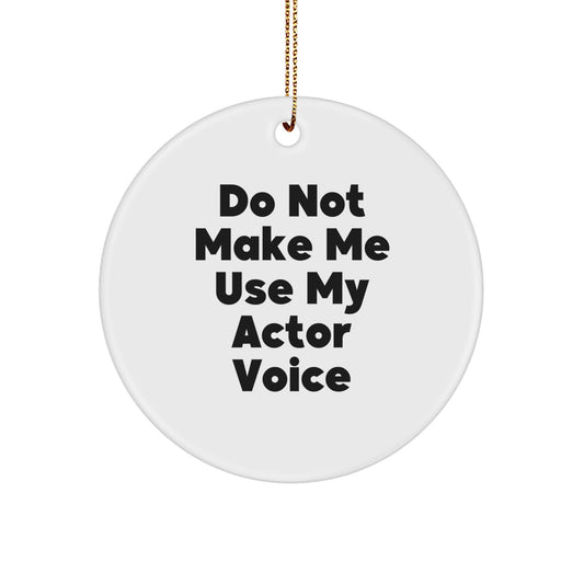 Actor Keepsake Christmas Ornament for Him Gift – Holiday Tree Decoration - Image 1