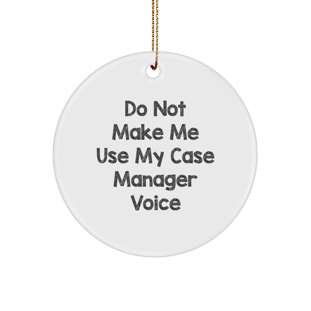 Cheerful Case Manager Christmas Ornament for Happy Kids – Favorite Gift - Image 1